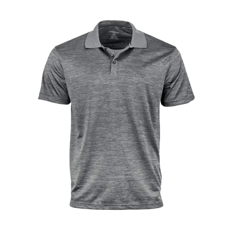 London Fog Men's Poly Textured Space Dye Polo sold by Zulily