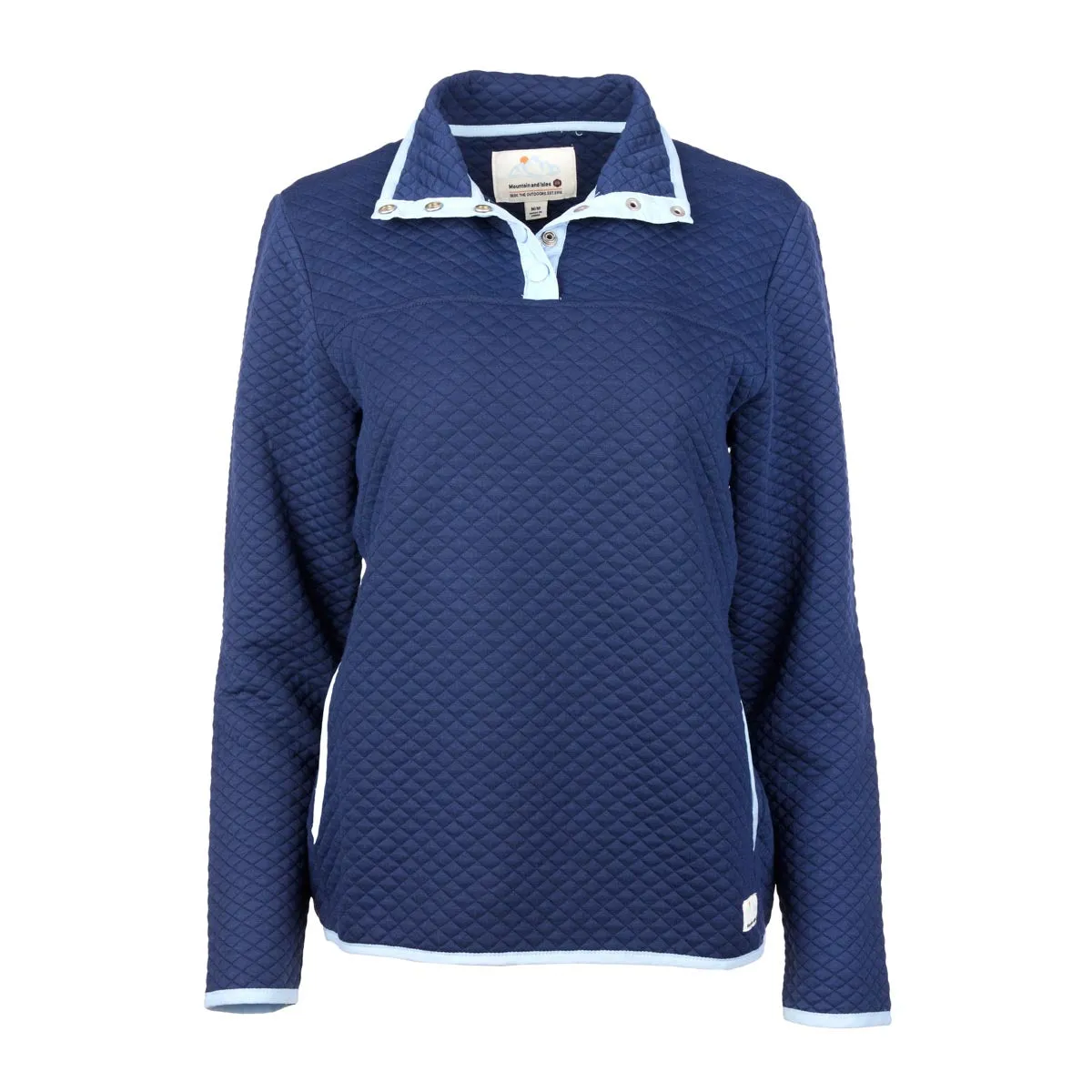 Mountain and Isles Women's Mini Quilt 1/4 Snap Front Pullover sold by Zulily