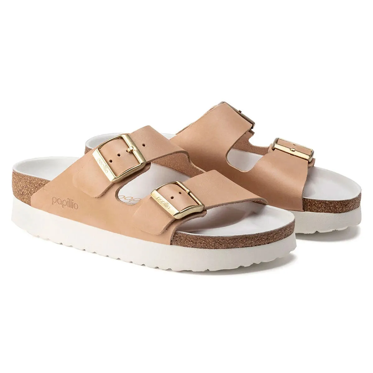 Birkenstock Women's Papillio Arizona Platform Natural Leather Sandals sold by Zulily product image thumbnail 2