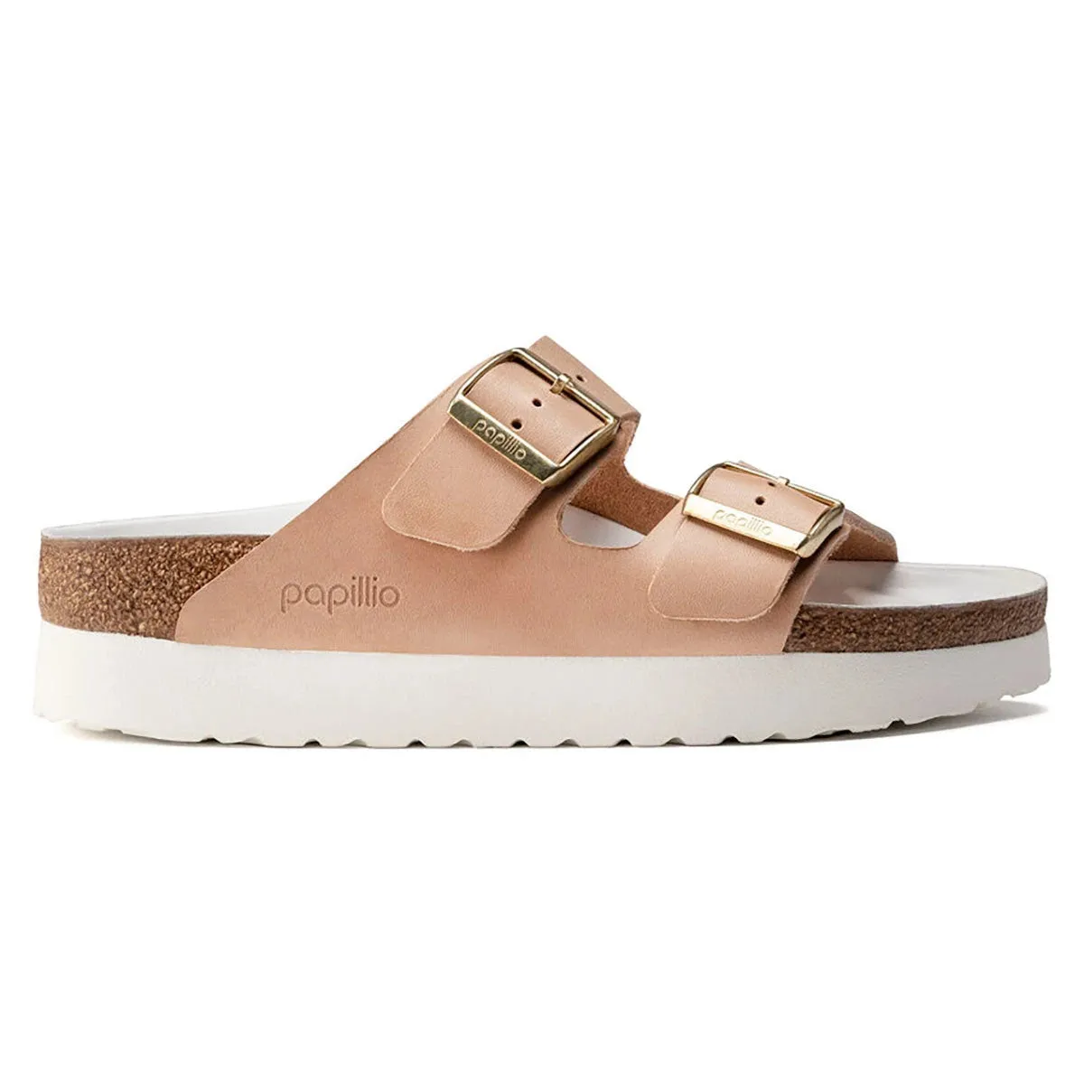 Birkenstock Women's Papillio Arizona Platform Natural Leather Sandals sold by Zulily product image thumbnail 4