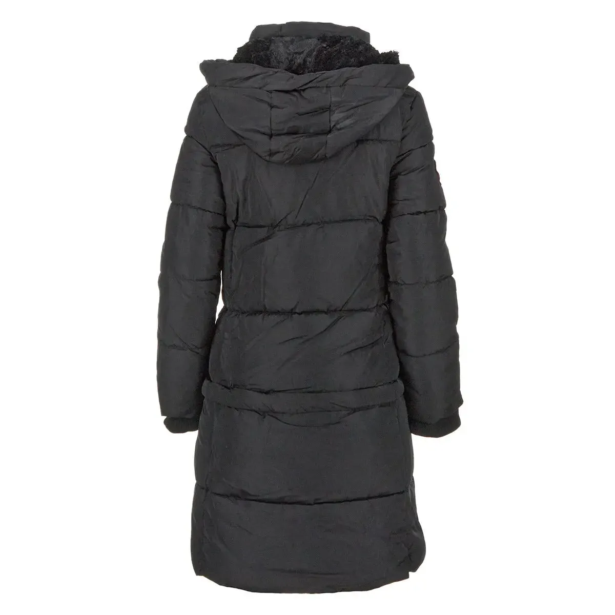 Canada Weather Gear Women's Long Puffer with Sherpa Lined Hood sold by Zulily product image thumbnail 3
