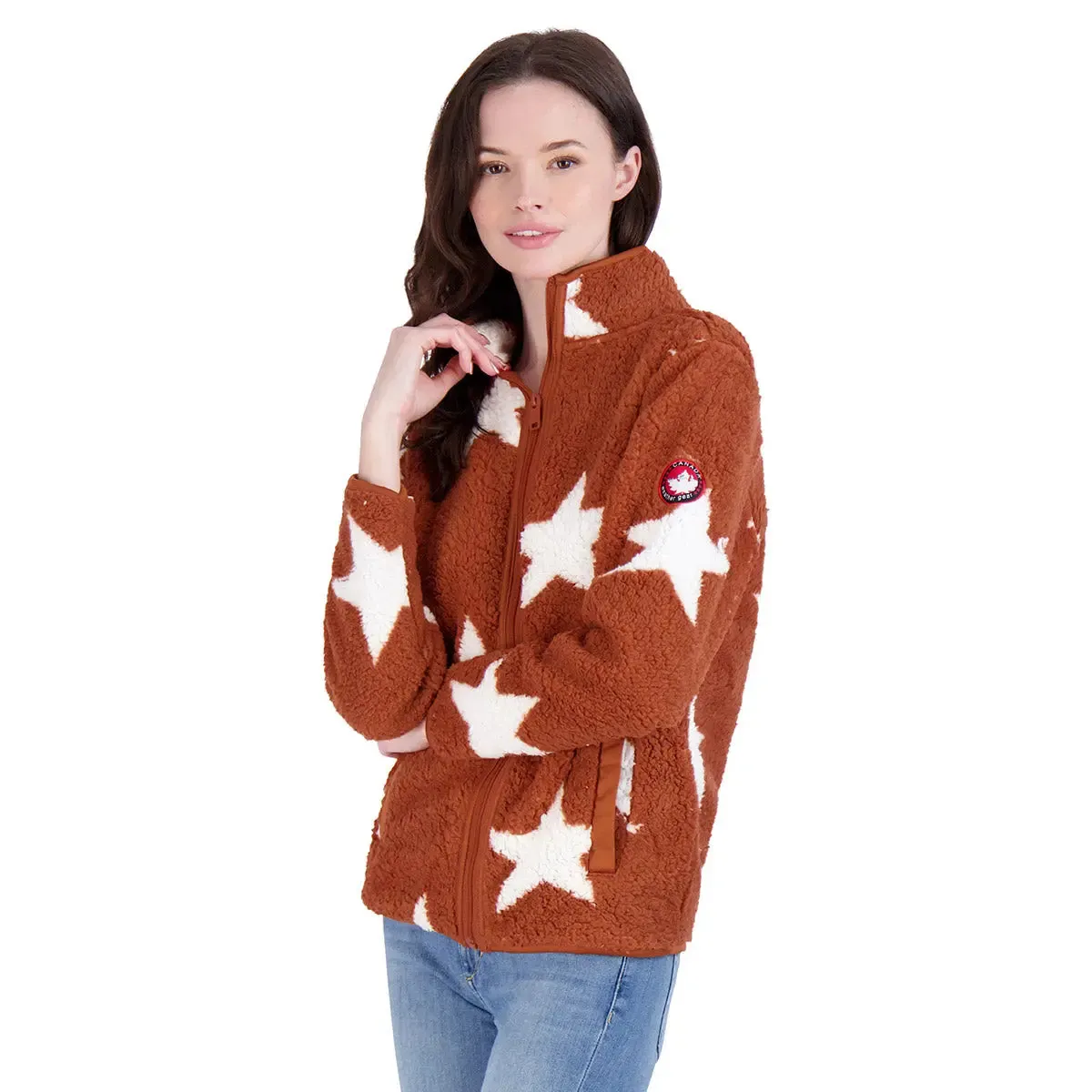 Canada Weather Gear Women's Full Zip Printed Sherpa Jacket sold by Zulily product image thumbnail 3