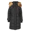 Canada Weather Gear Women's Long Puffer with Faux Fur Trim Hood sold by Zulily