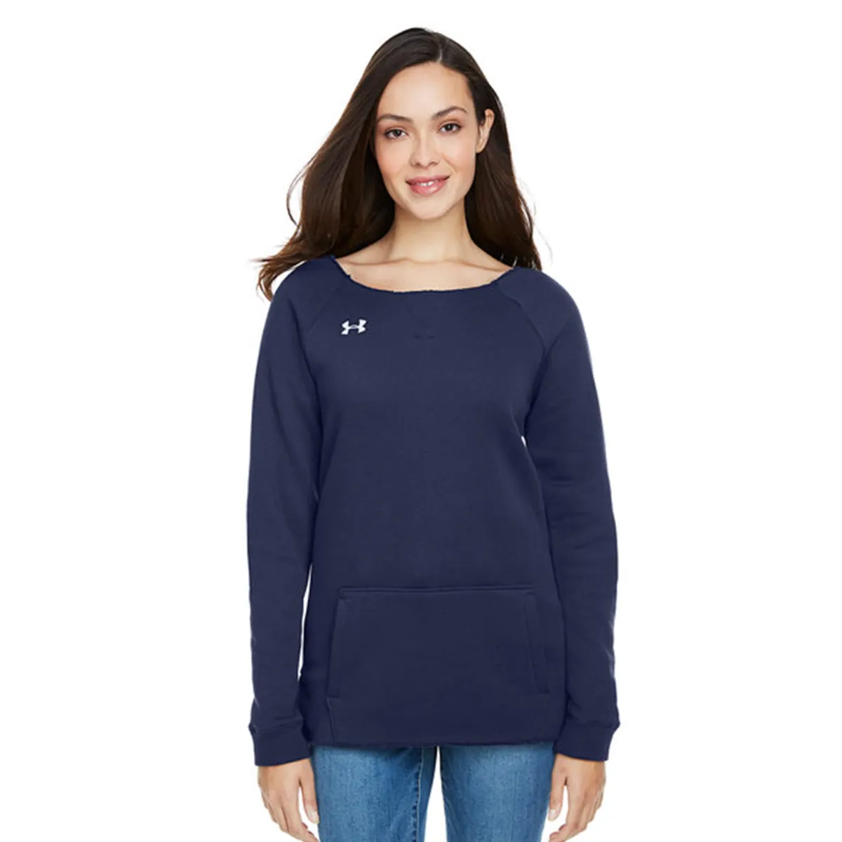 Under Armour Women's Hustle Fleece Crewneck Sweatshirt sold by Zulily product image thumbnail 2