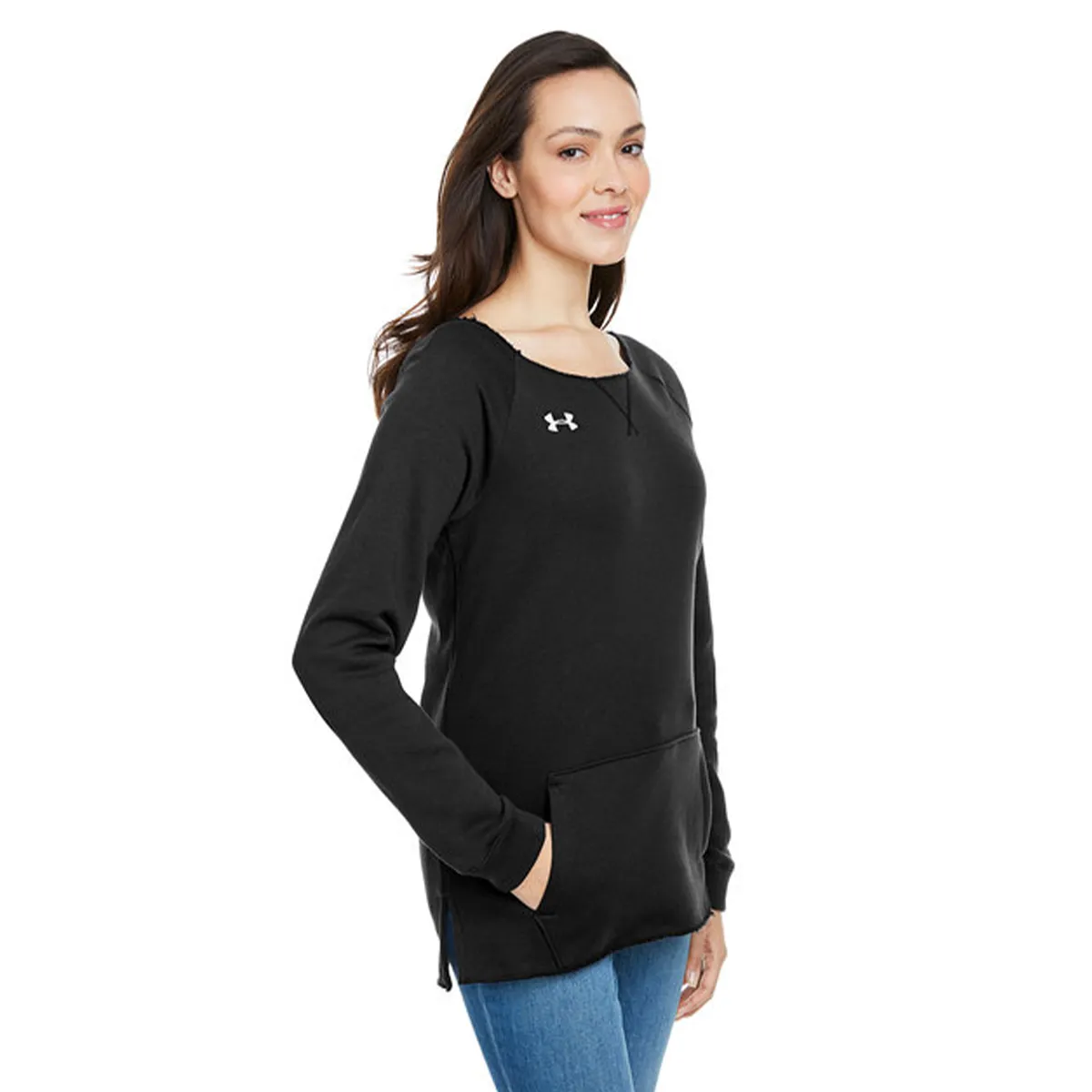 Under Armour Women's Hustle Fleece Crewneck Sweatshirt sold by Zulily product image thumbnail 3