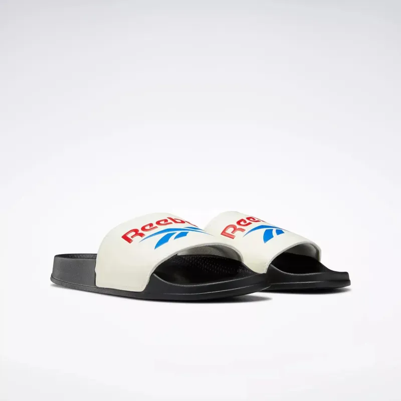 Reebok Men's Classic Slide Shoes - Cblack/Clawht/Vecred sold by Zulily