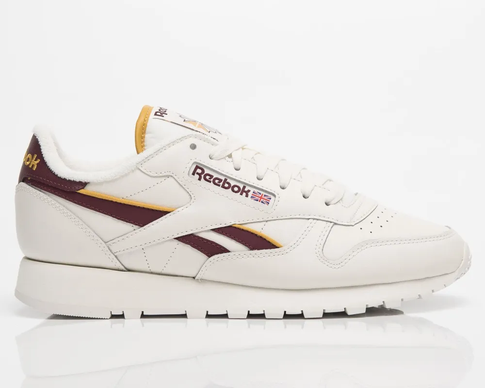 Reebok Men's Classic Leather Shoes - Chalk/Clamar/Retgold sold by Zulily