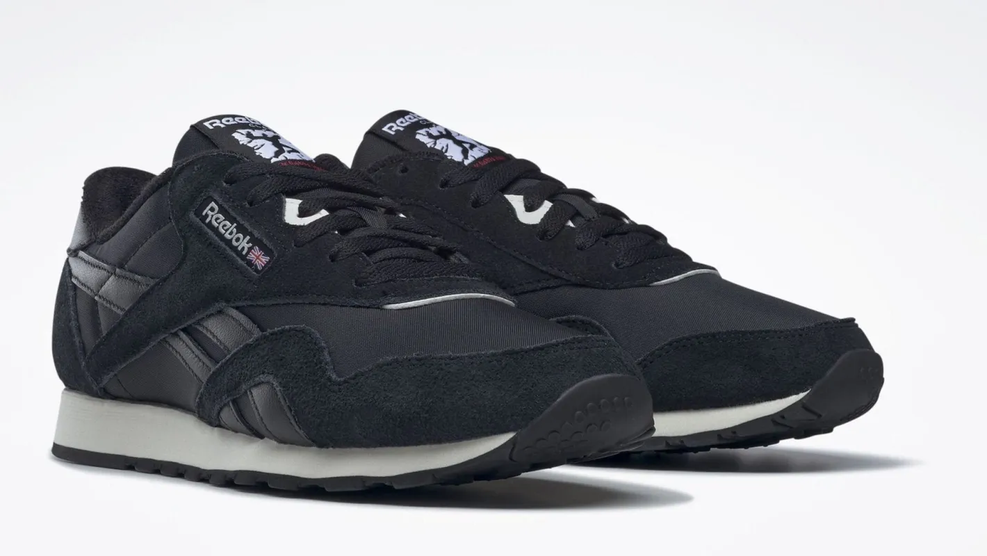 Reebok Men's Classic Nylon Shoes - Cblack/Cblack/Morfog sold by Zulily