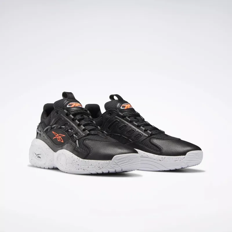 Reebok Men's Solution Mid Shoes - Cblack/Ftwwht/Orgfla sold by Zulily