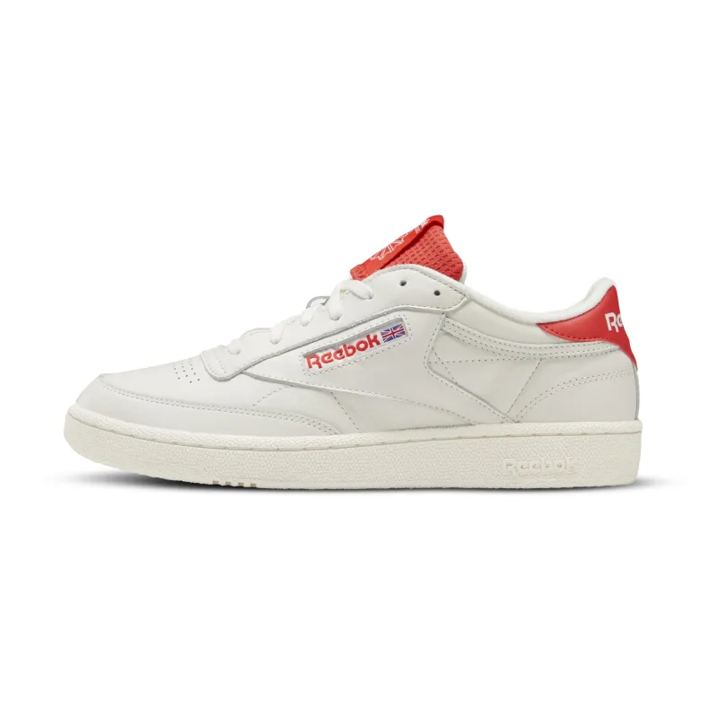 Reebok Men's Club C 85 Mu Shoes - Chalk/Radred/Humblu sold by Zulily