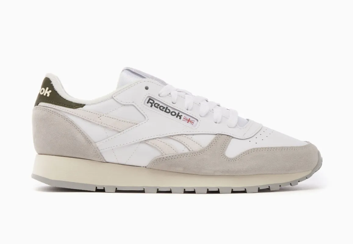 Reebok Men's Classic Leather Shoes - Ftwwht/Stefog/Pugry3 sold by Zulily