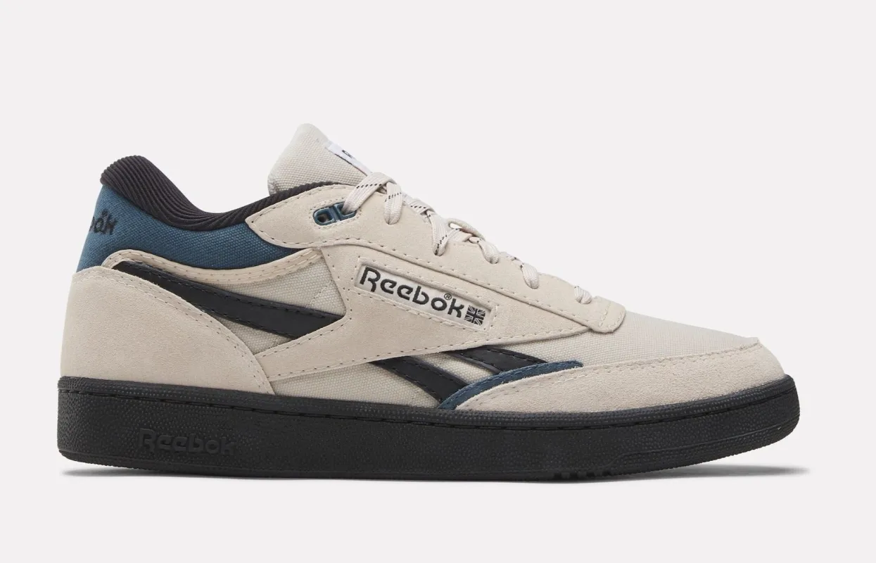 Reebok Men's Club C Mid II Revenge Vintage Shoes - Stucco/Hooblu/Cblack made by Reebok