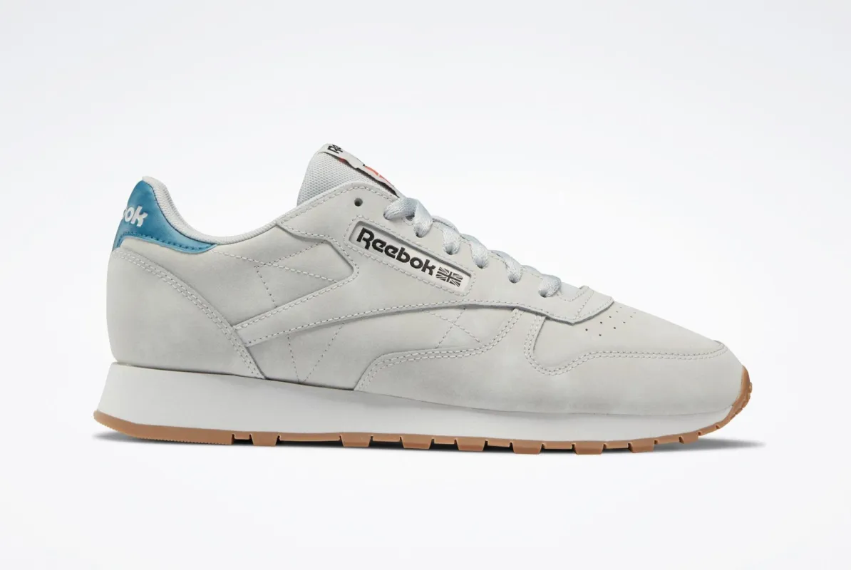 Reebok Men's Classic Leather Shoes - Pugry2/Purgry/Steblu sold by Zulily