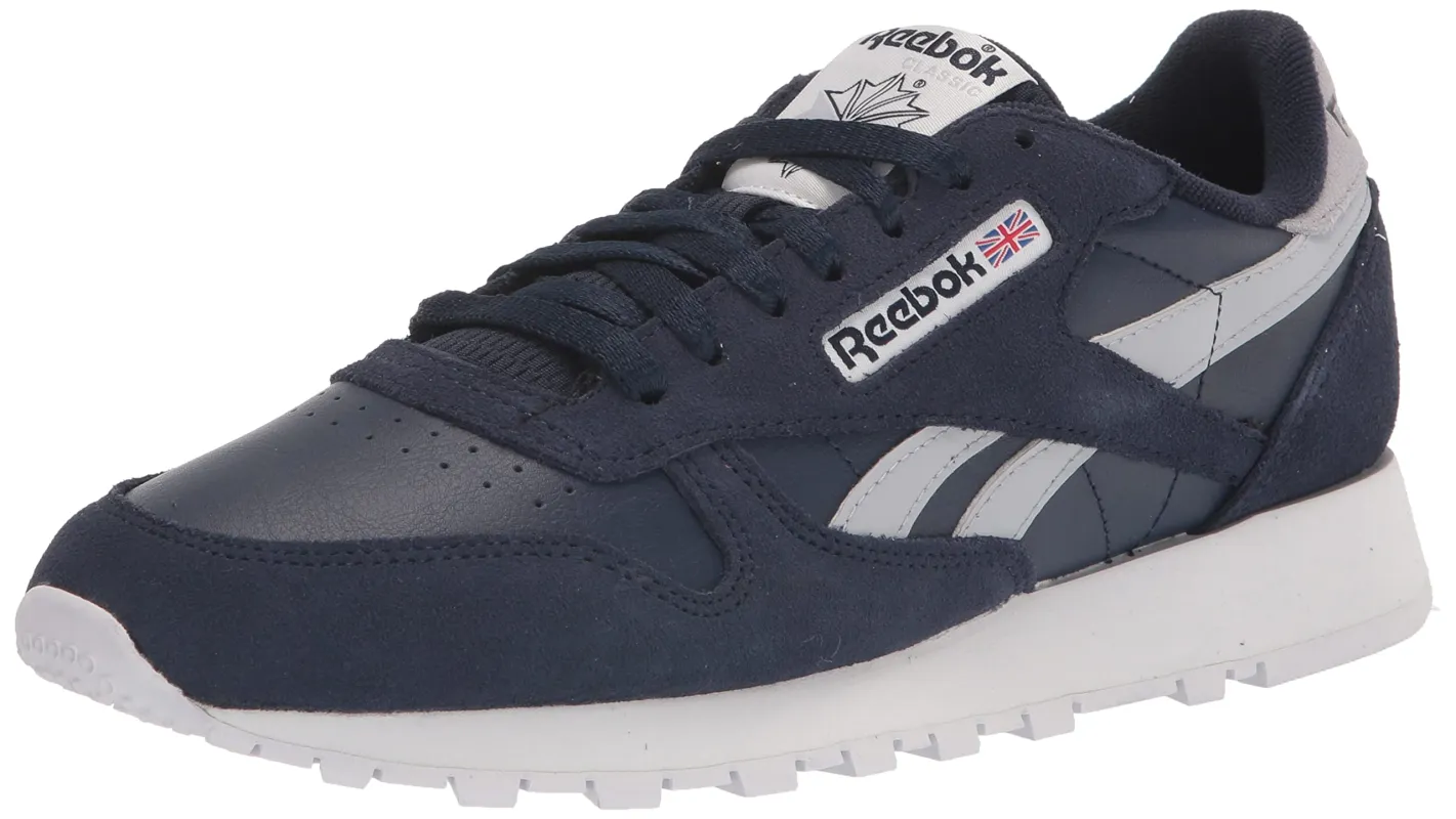 Reebok Men's Classic Leather Shoes - Vecnav/Cdgry2/Ftwwht sold by Zulily