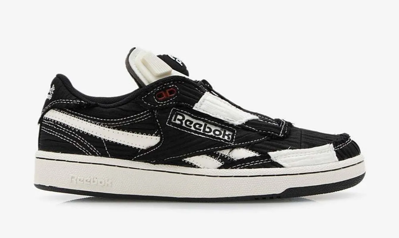Reebok Men's Club C 85 Pump Shoes - Cblack/Chalk/Flasrd sold by Zulily