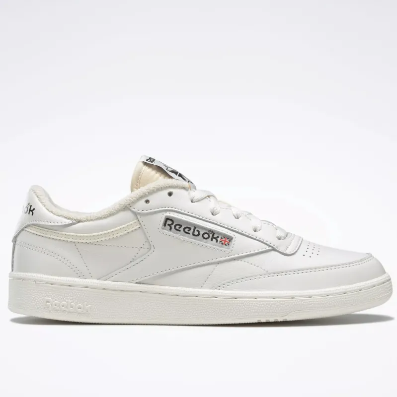 Reebok Men's Club C 85 Vintage Shoes - Chalk/Chalk/Black sold by Zulily
