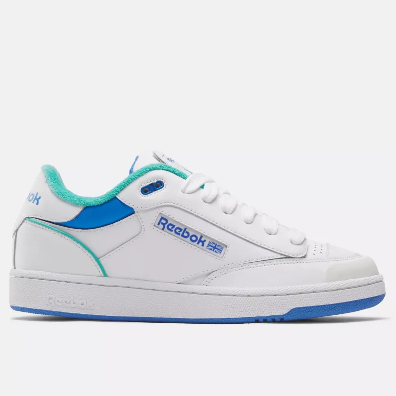 Reebok Men's Club C Bulc Shoes - White/Unleashedgreen/Kineblue sold by Zulily