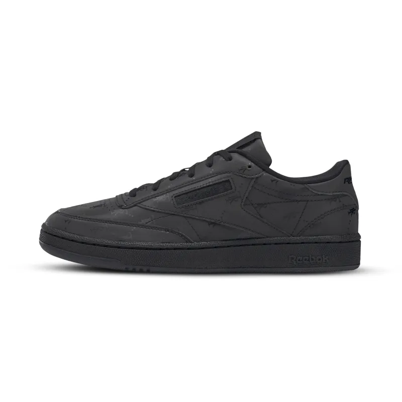 Reebok Men's Club C 85 Mu Shoes - Black/Black/Black sold by Zulily