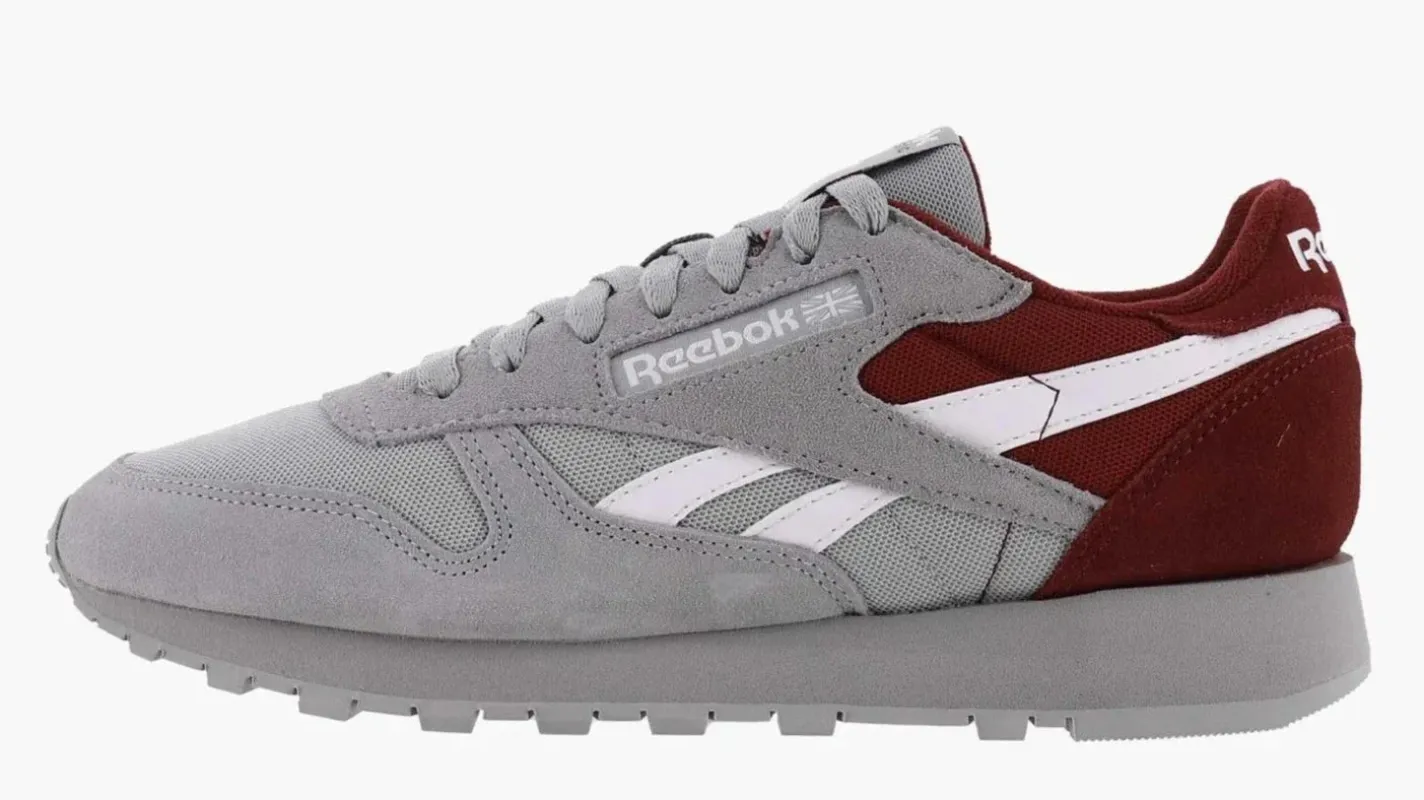 Reebok Men's Classic Leather Shoes - Pugry3/Ftwwht/Clabur sold by Zulily