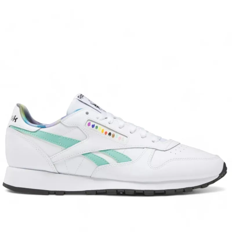 Reebok Men's Classic Leather Shoes - Ftwwht/Seclte/Ftwwht sold by Zulily