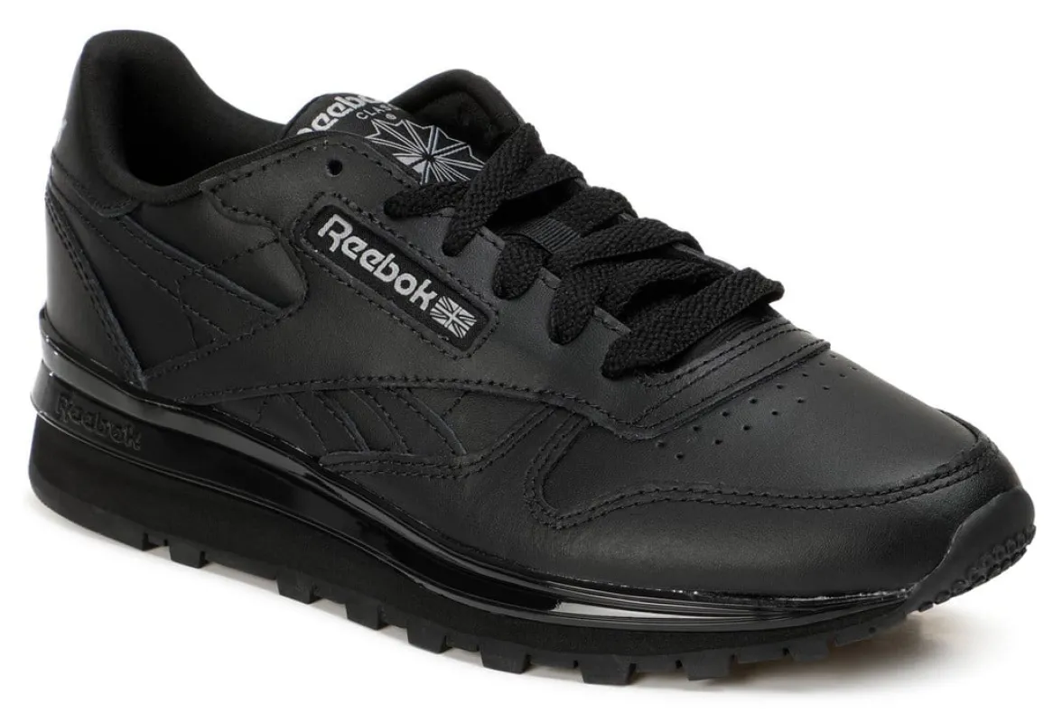 Reebok Men's Classic Leather Clip Shoes - Cblack/Cblack/Cblack sold by Zulily