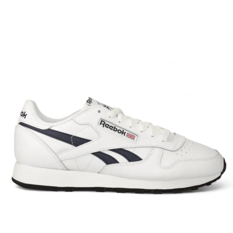 Reebok Men's Classic Leather Ftwh Shoes - Ftwh/Vctrnv/Chalk sold by Zulily