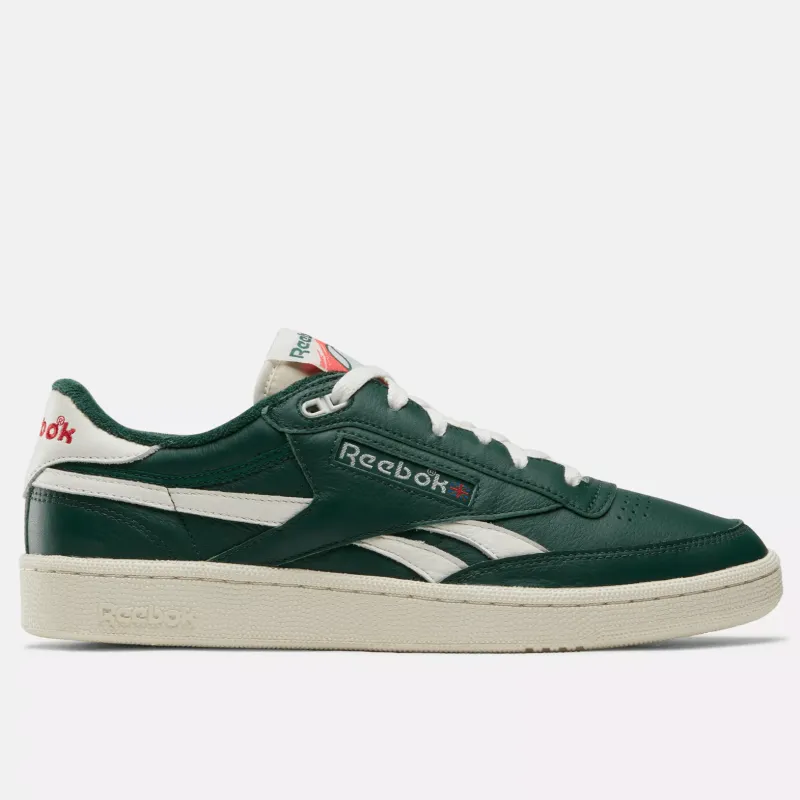 Reebok Men's Club C Revenge Vintage Shoes - Darkgreen/Chalk/Neoncherry sold by Zulily