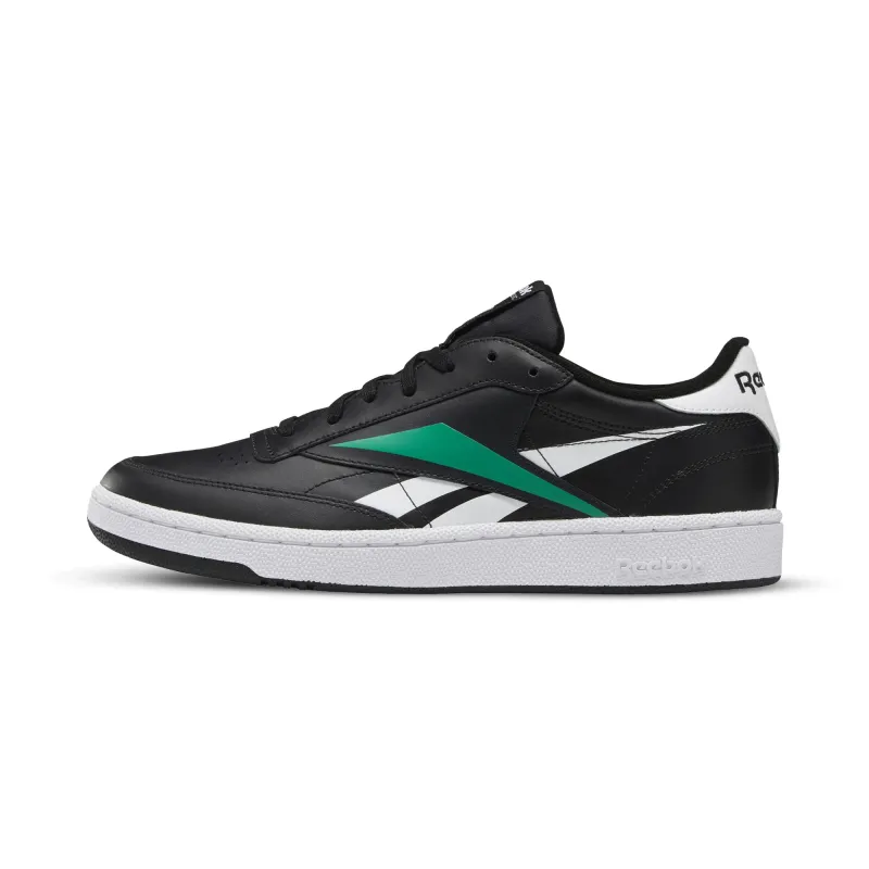 Reebok Men's Club C 85 Mu Shoes - Black/White/Emeral sold by Zulily