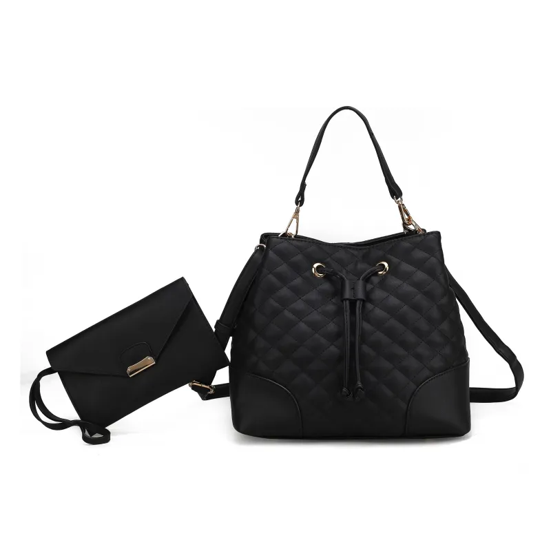MKF Collection Women's Wendy 2 Pcs Bucket Bag With Wristlet sold by Zulily