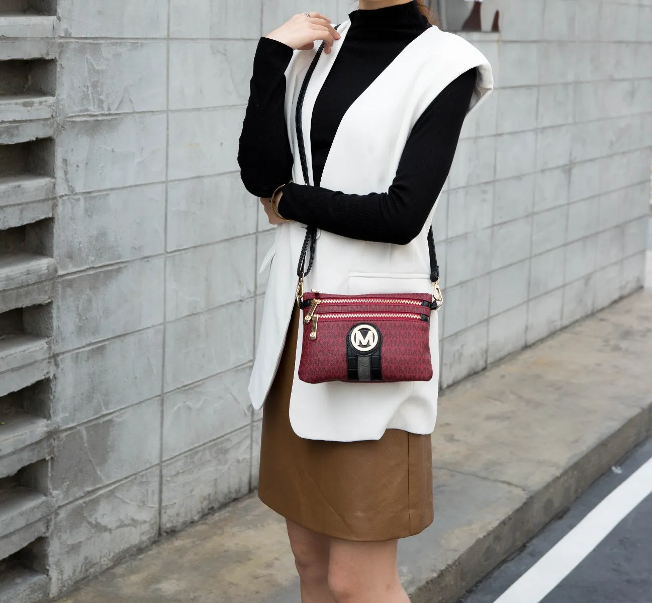 MKF Collection Women's Tarren Signature Crossbody Bag sold by Zulily product image thumbnail 2