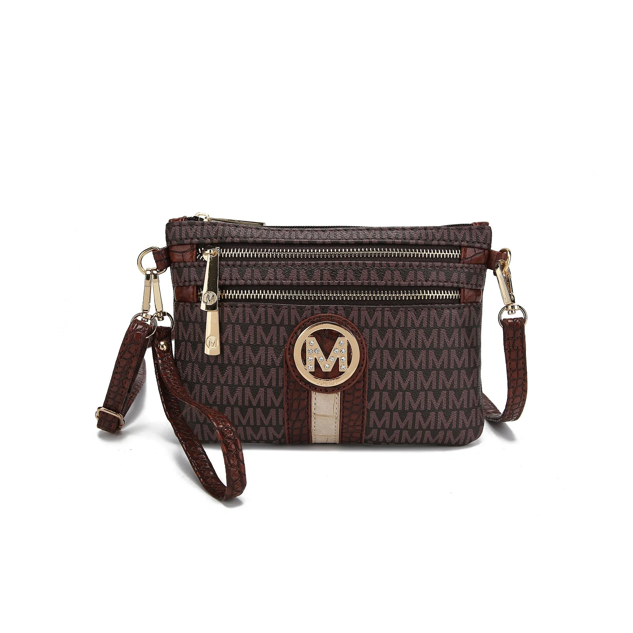 MKF Collection Women's Tarren Signature Crossbody Bag sold by Zulily