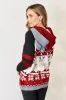 Double Take Full Size Christmas Drawstring Long Sleeve Hoodie sold by Zulily
