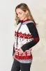 Double Take Full Size Christmas Drawstring Long Sleeve Hoodie sold by Zulily