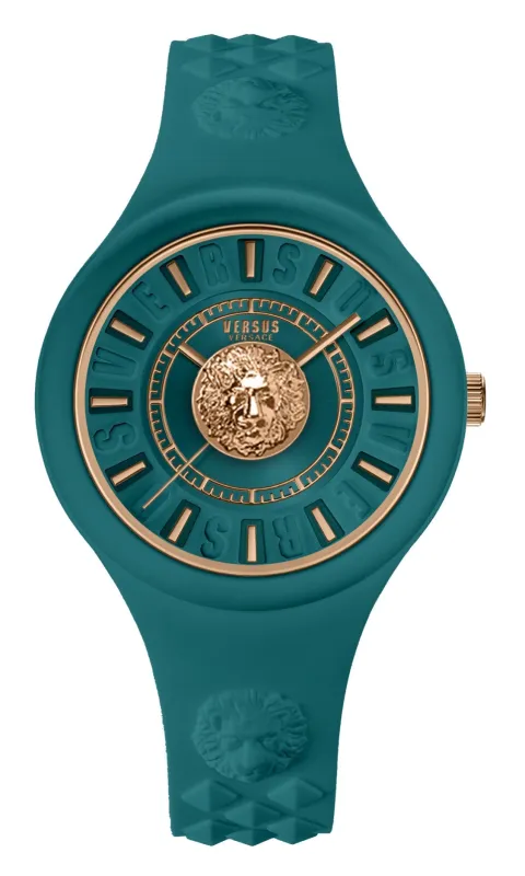 Versus Versace Fire Island Lion Strap Watch sold by Zulily