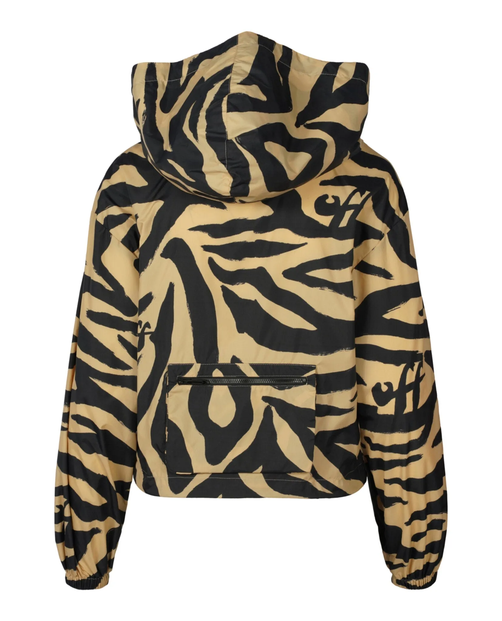 Off-White Zebra-Print Hooded Jacket sold by Zulily product image thumbnail 2