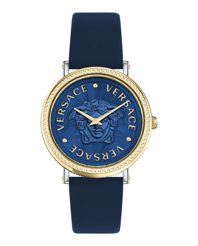 Versace V-Dollar Leather Watch sold by Zulily