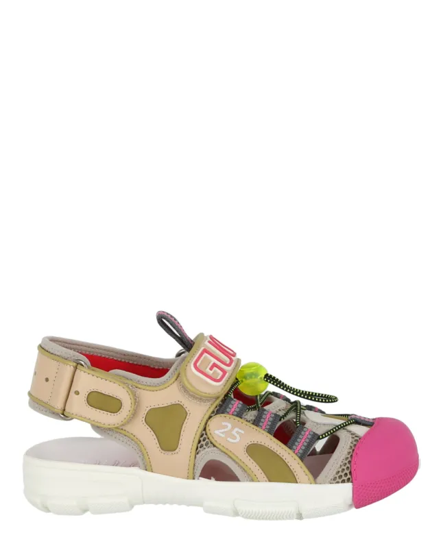 Gucci Mesh Fabric Tinsel Sport Sandals sold by Zulily