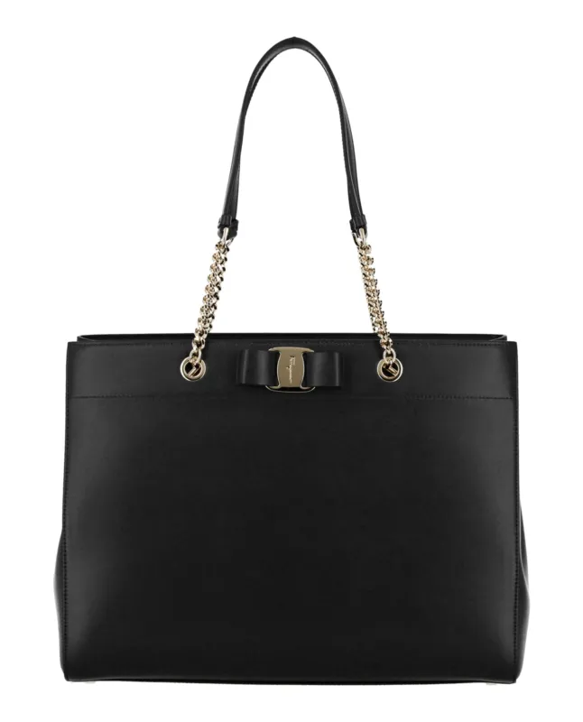Ferragamo Vara Bow Smooth Leather Tote sold by Zulily