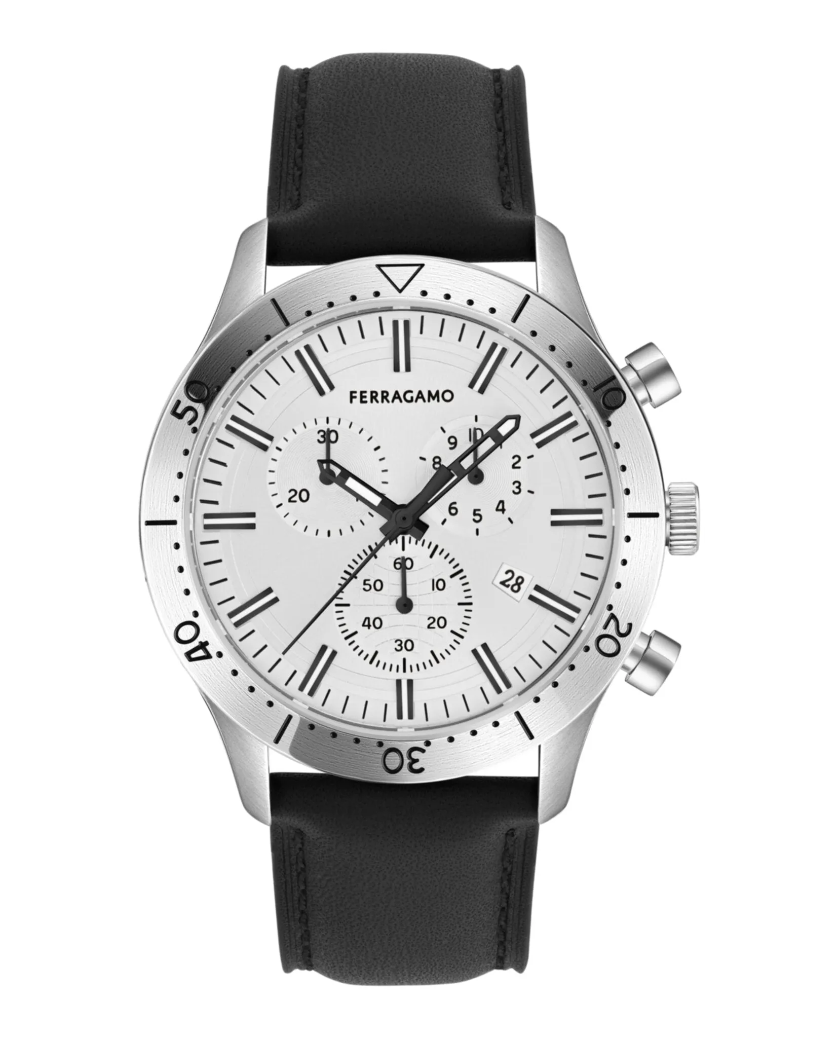 Ferragamo Master Chrono Leather Watch sold by Zulily
