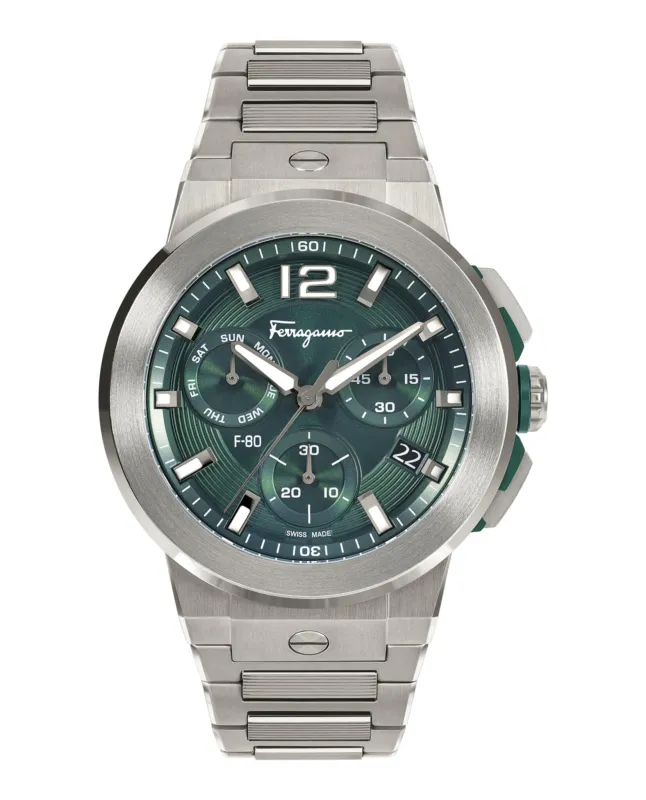 Ferragamo F-80 Titanium Tech Bracelet Watch sold by Zulily