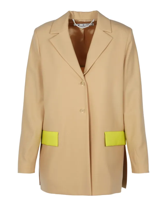 Off-White Active Light Wool Blend Tomboy Jacket sold by Zulily
