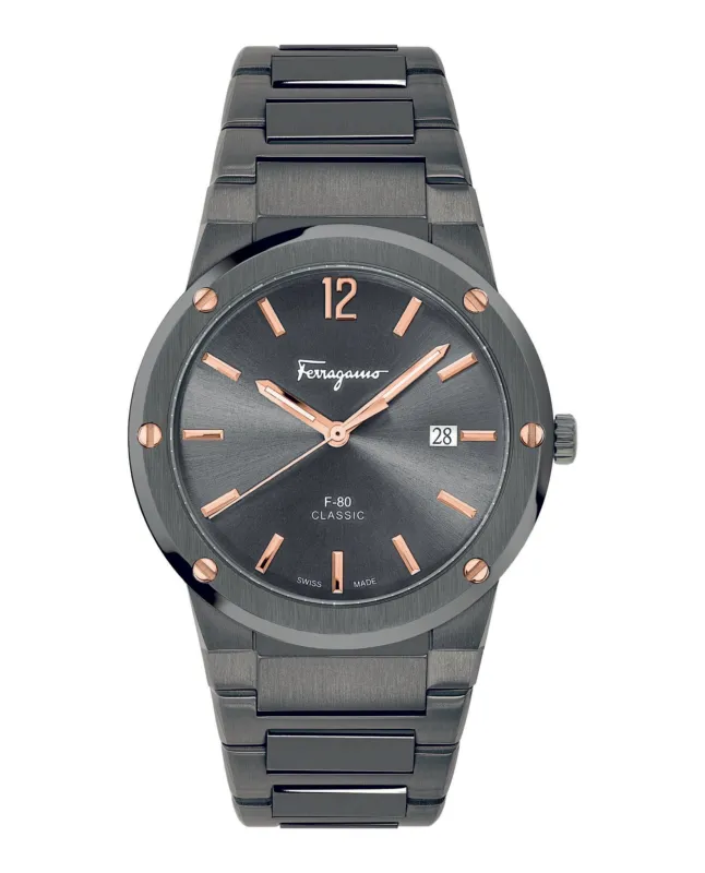 Ferragamo F-80 Classic Bracelet Watch sold by Zulily