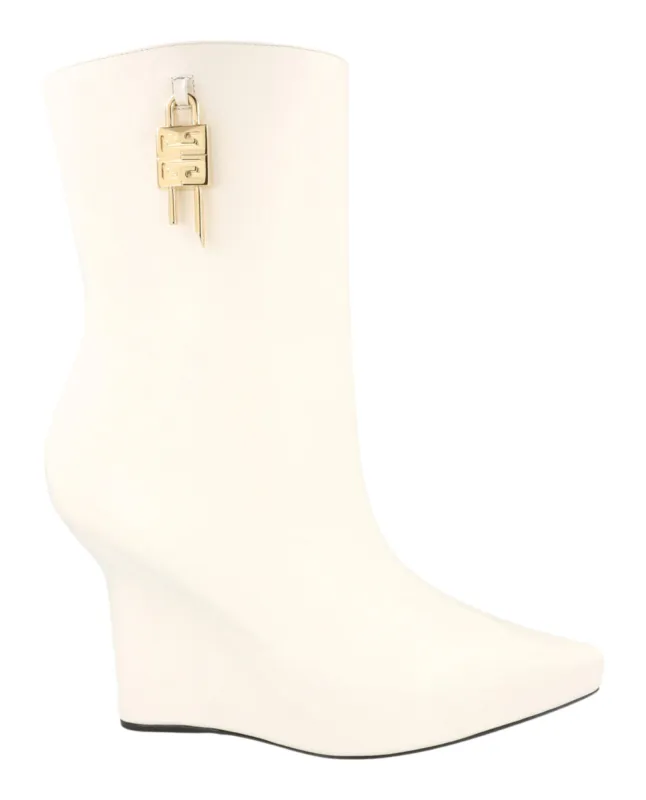 Givenchy G-Lock Leather Wedge Boots sold by Zulily
