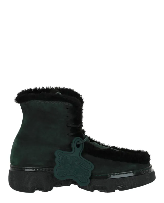 Burberry Creeper Shearling Boots sold by Zulily