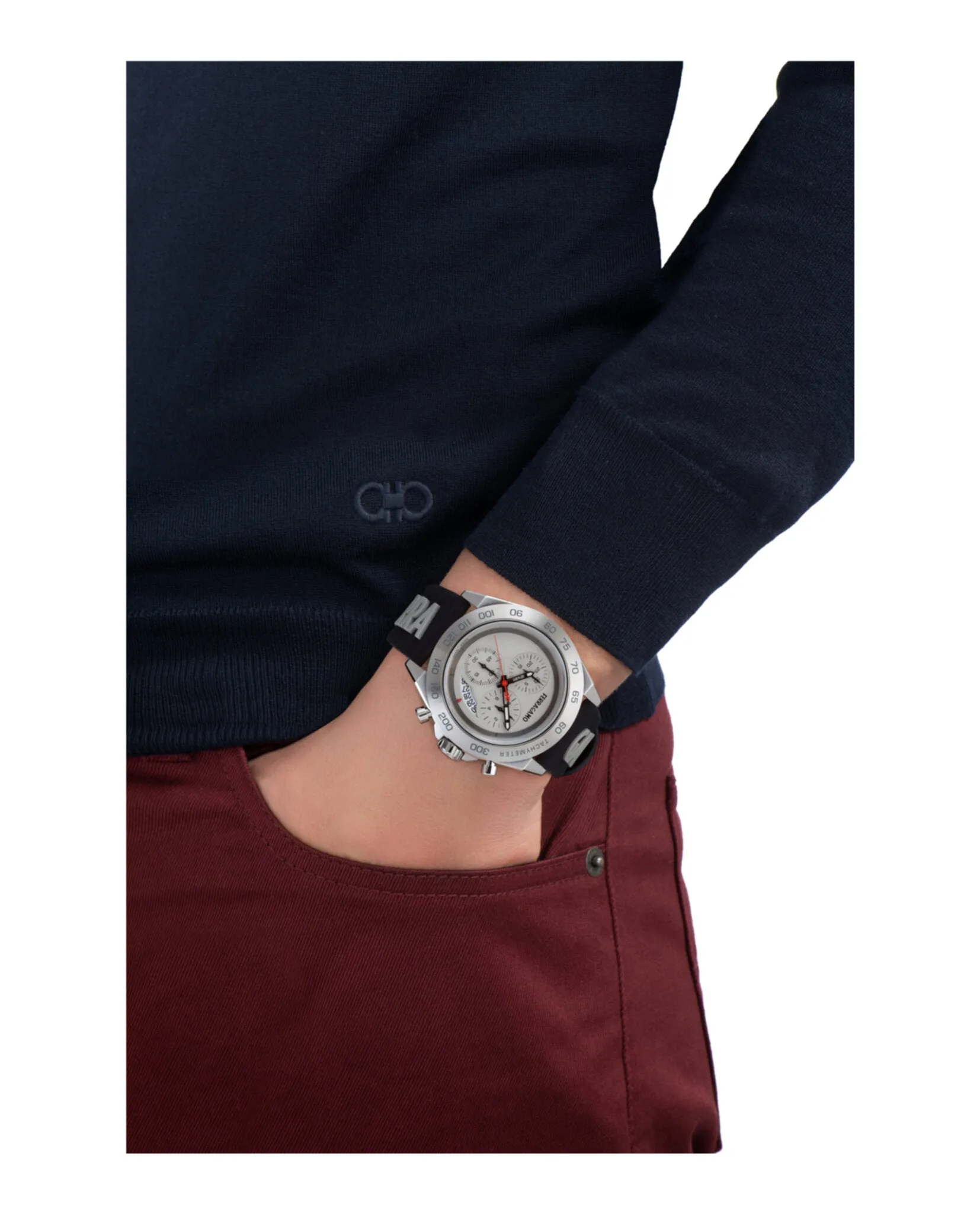 Ferragamo Urban Chrono Silicone Watch sold by Zulily product image thumbnail 5