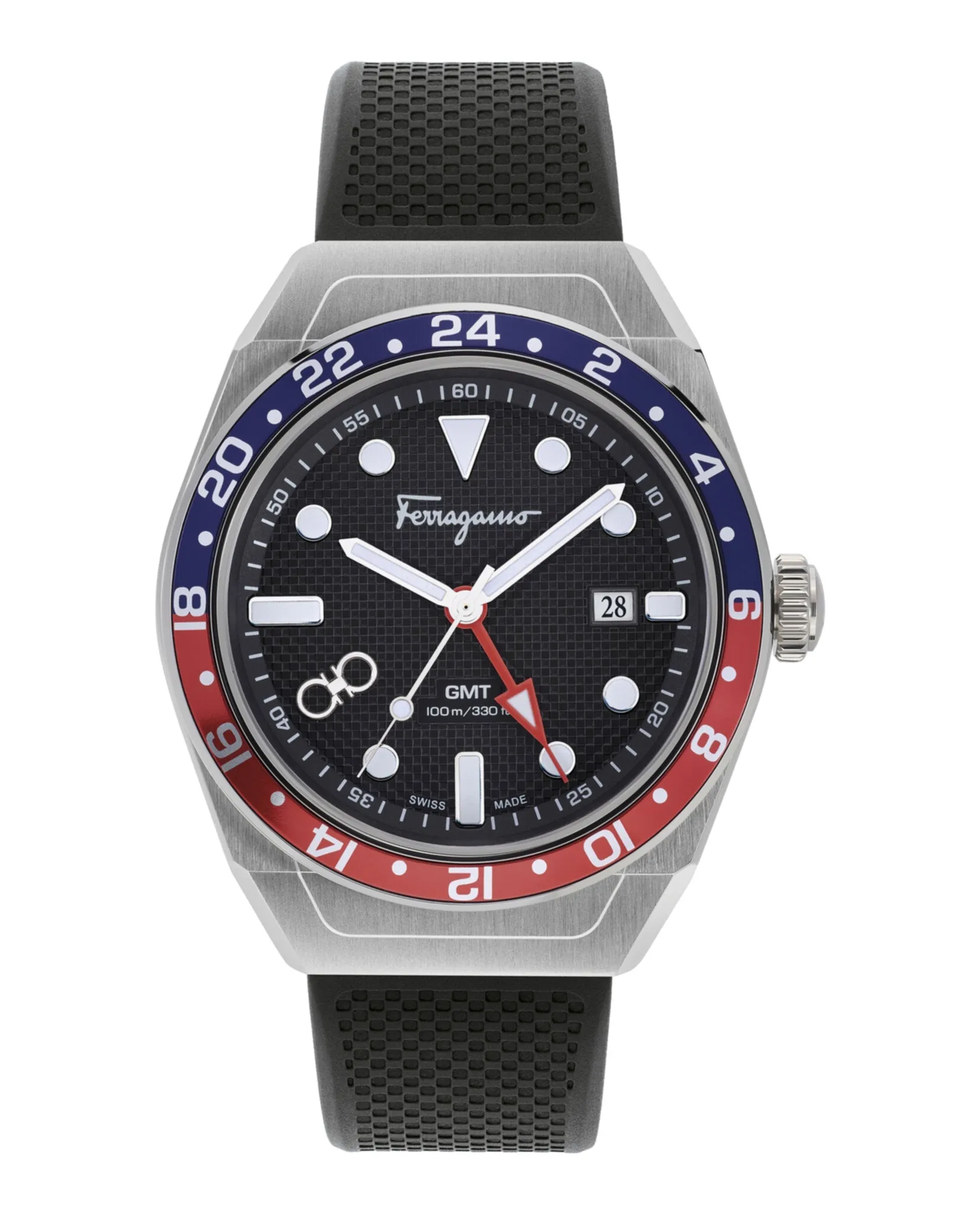 Ferragamo SLX GMT Silicone Watch sold by Zulily