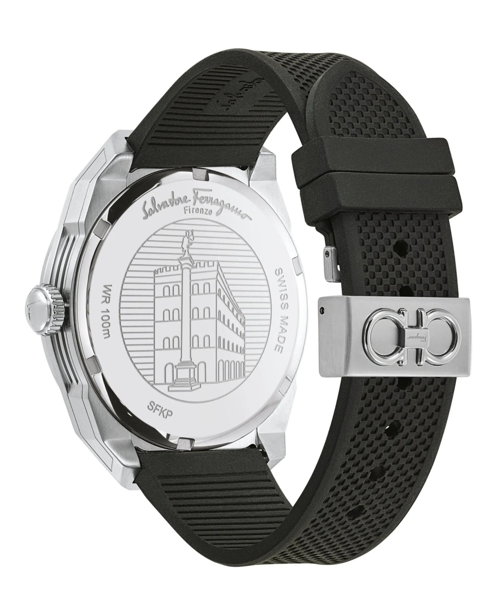 Ferragamo SLX GMT Silicone Watch sold by Zulily product image thumbnail 3