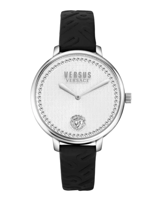 Versus Versace La Villette Crystal Leather Watch sold by Zulily