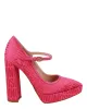 Moschino Logo Jacquard Mary Jane Pumps sold by Zulily