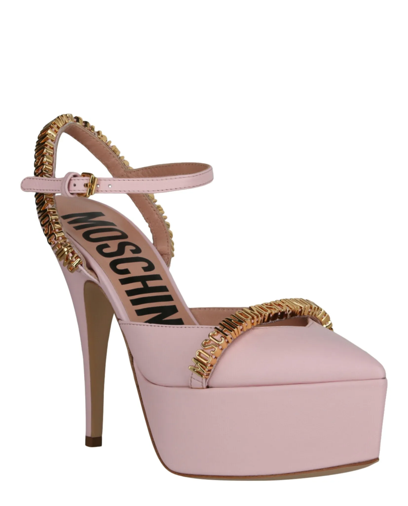 Moschino Logo Lettering Ankle Strap Pumps sold by Zulily product image thumbnail 2